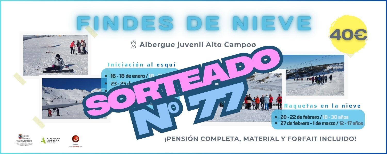 SORTEADO FINDES DE NIEVE N&ordm; 77